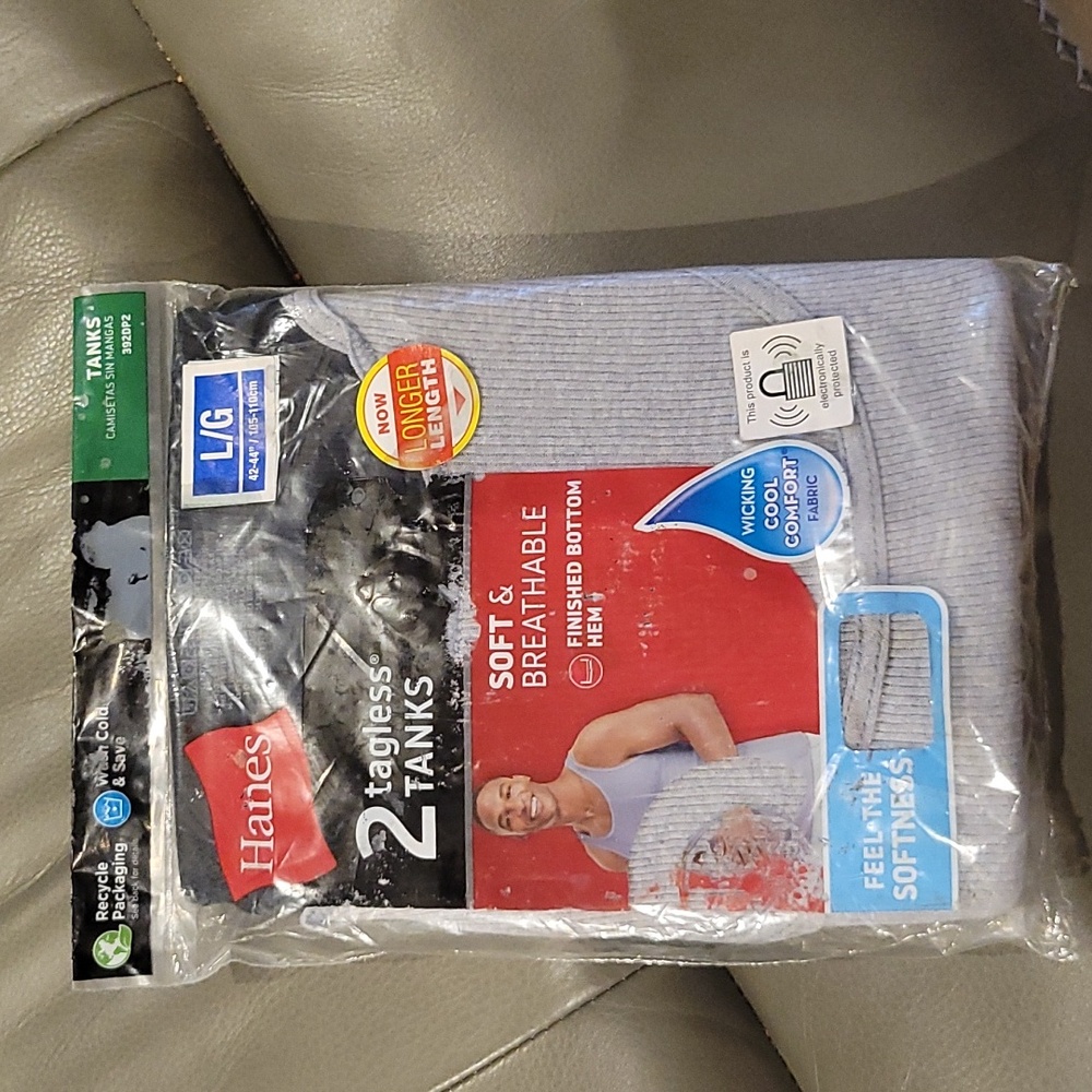 Mens tag less tanks